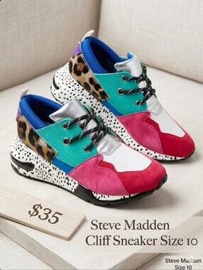 Steve Madden Cliff Sneaker Size 10
